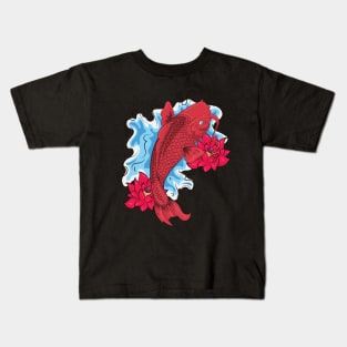 Koi Fish Tattoo Design Kids T-Shirt